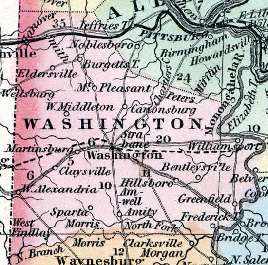 Washington County, Pennsylvania, 1857