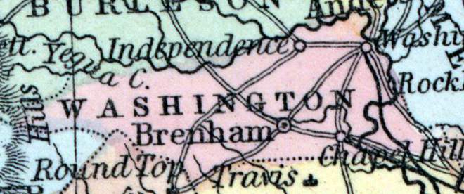 Washington County, Texas, 1857