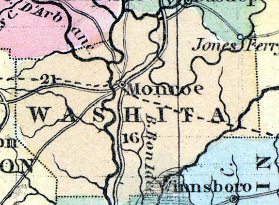 Washita Parish, Louisiana, 1857