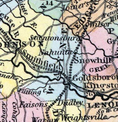 Wayne County, North Carolina, 1857