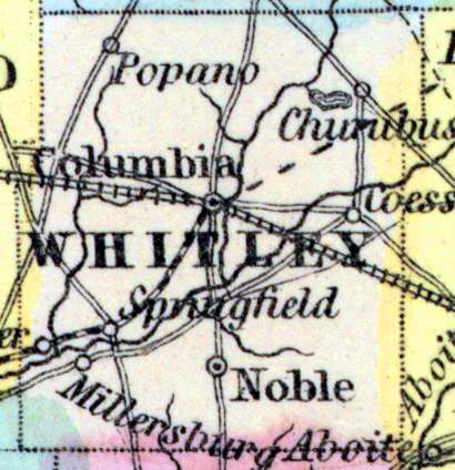 Whitley County, Indiana, 1857