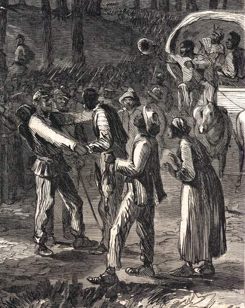 General E.A. Wild's "African Brigade" operating in North Carolina, Fall 1863, artist's impression, further detail