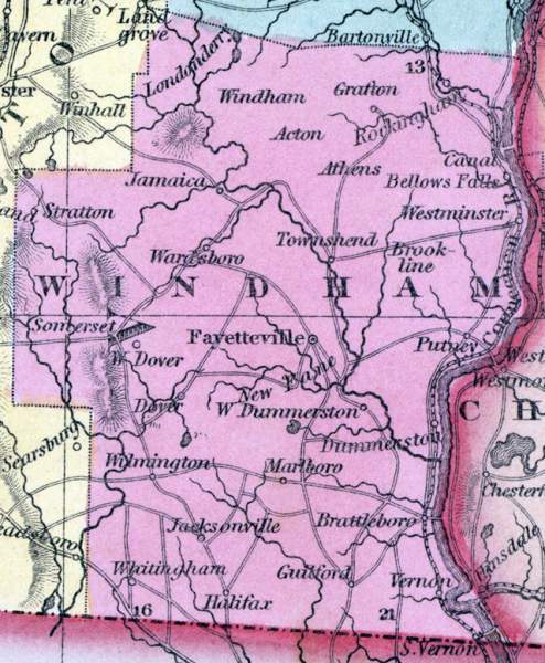 Windham County, Vermont, 1857