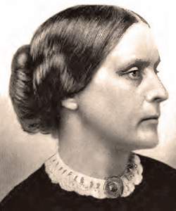 Susan Brownell Anthony, engraving, detail