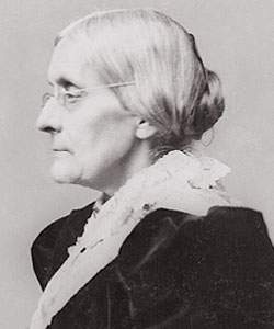 Susan Brownell Anthony, detail
