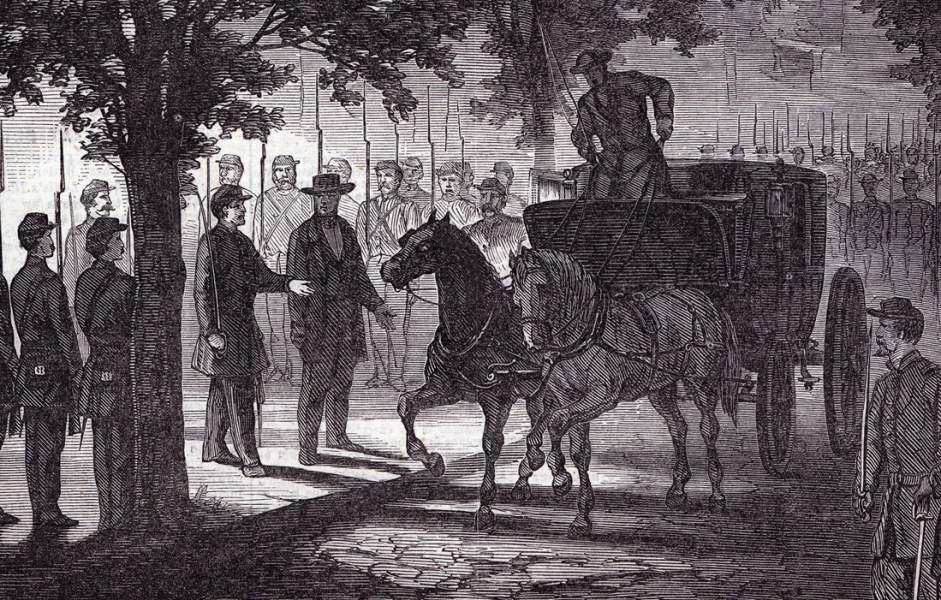 Arrest of Marshal of Police George P. Kane, Baltimore, Maryland, June 27, 1861, artist's impression, detail