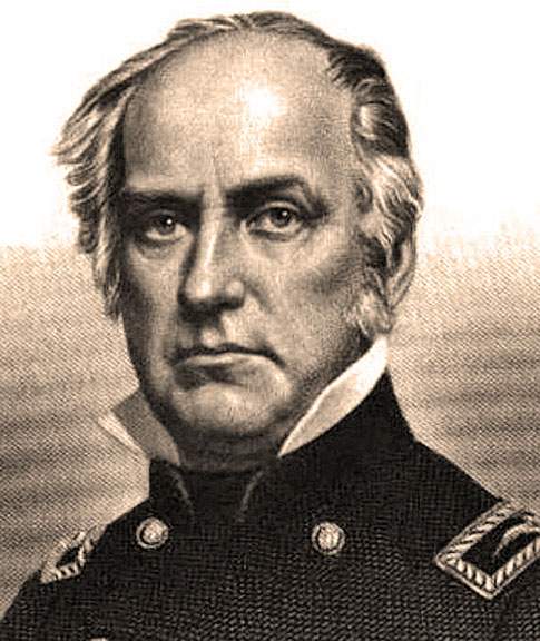 Edward Dickinson Baker, engraving, 1861