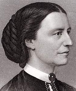 Clara Barton, engraving, detail