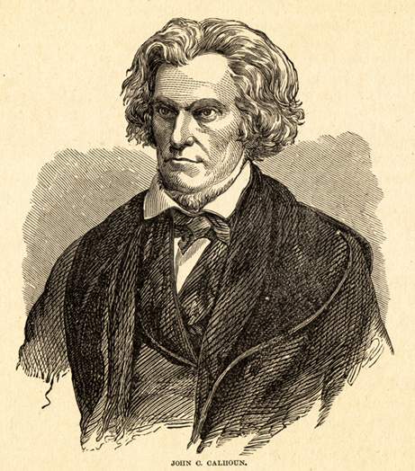 John  C. Calhoun, bust view