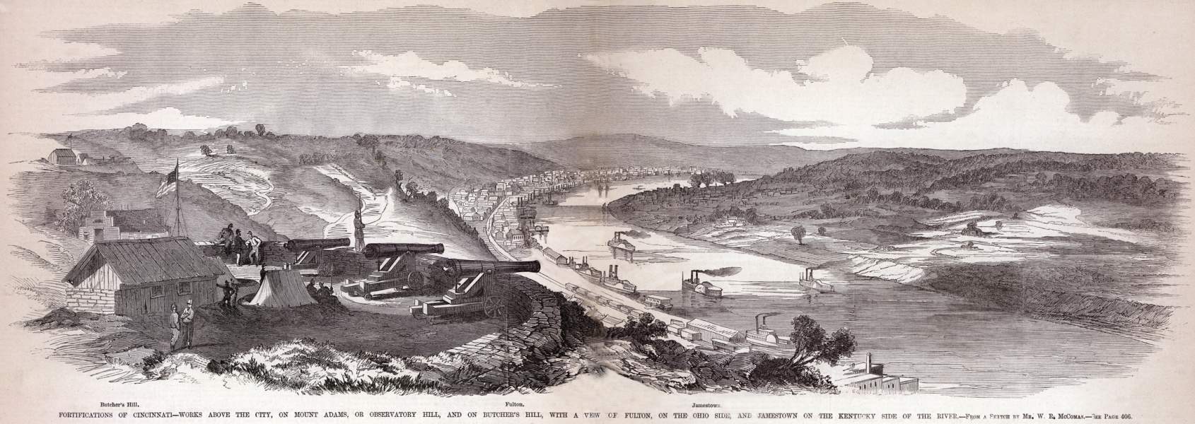 Cincinnati, Ohio, November 1861, zoomable image