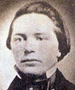 Edwin Coppoc, photograph, 1859, detail