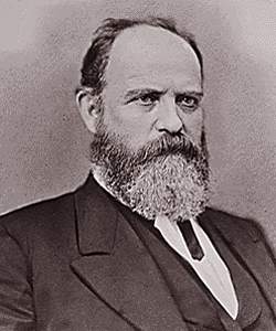 John A. J. Creswell, bust view, detail