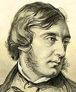 George William Curtis, engraving, detail
