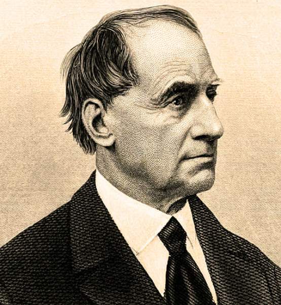 Caleb Cushing, engraving, detail