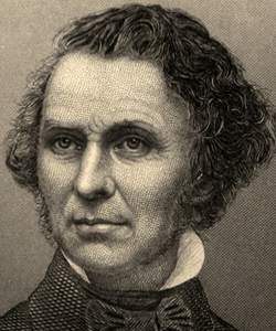 Neal S. Dow, circa 1856, engraving, detail
