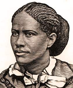 Francis Ellen Watkins Harper, engraving, detail