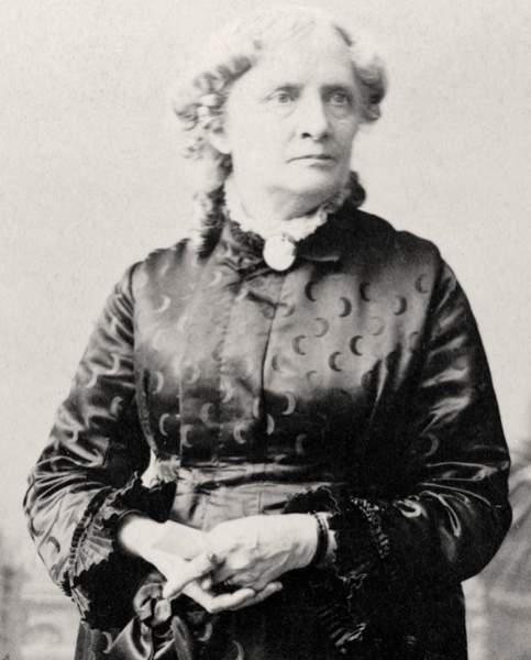 Isabella Beecher Hooker, photograph, circa 1890, half-length view