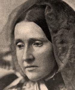 Julia Ward Howe, photograph, circa 1861, detail