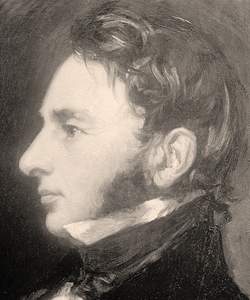 Henry Wadsworth Longfellow, portrait, circa 1860, detail