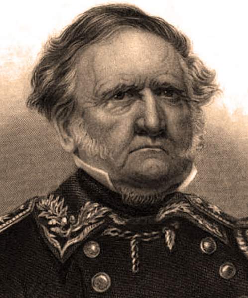 Winfield Scott, engraved portrait, 1861