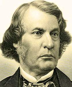 Charles Sumner, engraving, detail