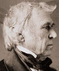 Zachary Taylor, daguerreotype, circa 1848, detail