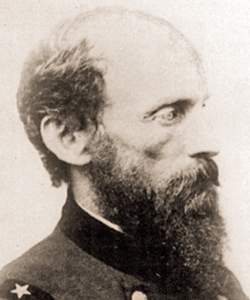 Joseph Rodman West, in uniform, circa 1865, detail