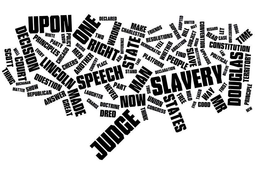 Sixth Lincoln and Douglas Debate, Quincy, Illinois, October 13, 1858, word cloud