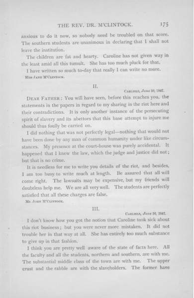 John McClintock to Edgar B. Wakeman, June 16, 1847 (Page 1)