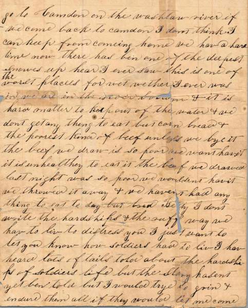 William Elisha Stoker to Elizabeth E. Stoker, January 22, 1863 (Page 3)