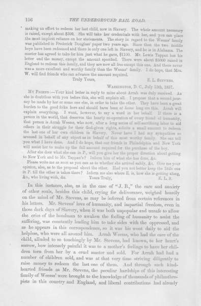 E. L. Stevens to William Still, July 8, 1857 (Page 2)