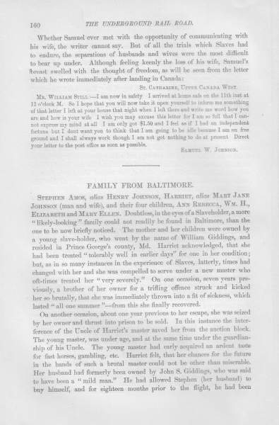 Samuel W. Johnson to William Still, 1855