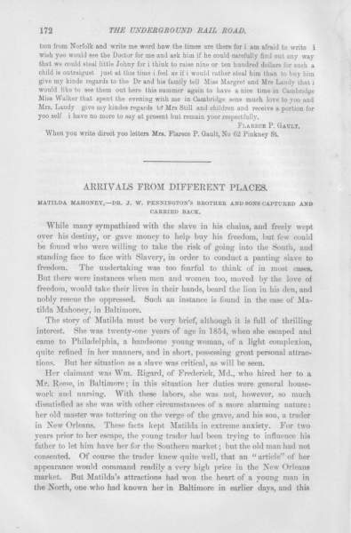 Flarece P. Gault to William Still, March 22, 1858 (Page 2)