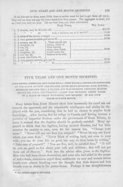 Jacob Bigelow (William Penn) to William Still, April 23, 1856 (Page 2)