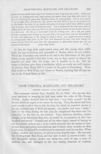 C. A. to William Still, February 16, 1861 (Page 2)