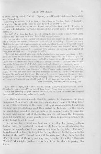 Seth Concklin to William Still, February 18, 1851 (Page 2)