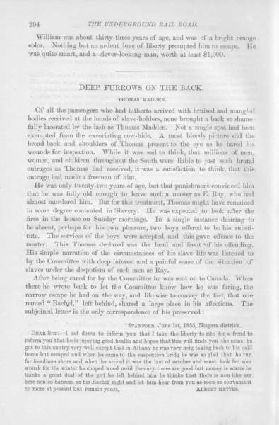 Albert Metter to William Still, June 1, 1855