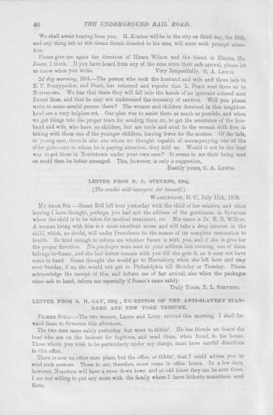 Miss. G. A. Lewis to William Still, October 29, 1855