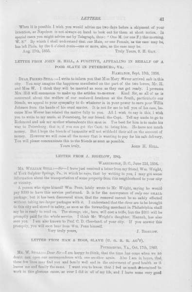 S. H. Gay to William Still, August 17, 1855 (Page 2)