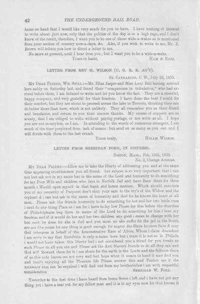 Hiram Wilson to William Still, July 2, 1855