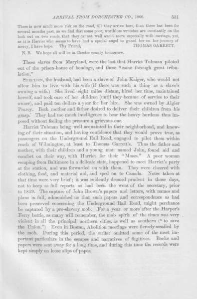 Thomas Garrett to William Still, December 1, 1860 (Page 2)