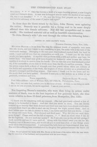 Frances Watkins Harper to William Still, December 12, 1859 (Page 1)