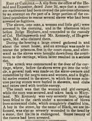 “Riot at Carlisle,” New York Commercial Advertiser, June 5, 1847
