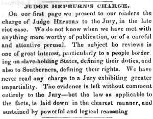 “Judge Hepburn’s Charge,” Carlisle (PA) American Volunteer, September 16, 1847