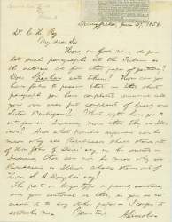 Abraham Lincoln to Charles H. Ray, June 27, 1858 (Page 1)