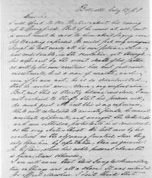 Gustave Philipp Koerner to Abraham Lincoln, July 17, 1858 (Page 1)