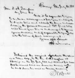 Abraham Lincoln to Stephen Douglas, July 24, 1858