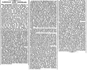 Recollection by J.K. Magic, Ottawa Debate, August 21, 1858