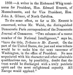 “1860,” Fayetteville (NC) Observer, September 13, 1858