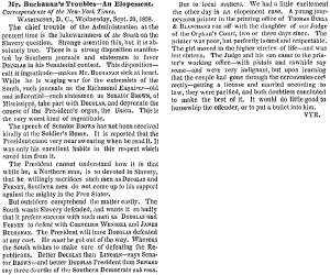 “Mr. Buchanan’s Troubles,” New York Times, October 1, 1858